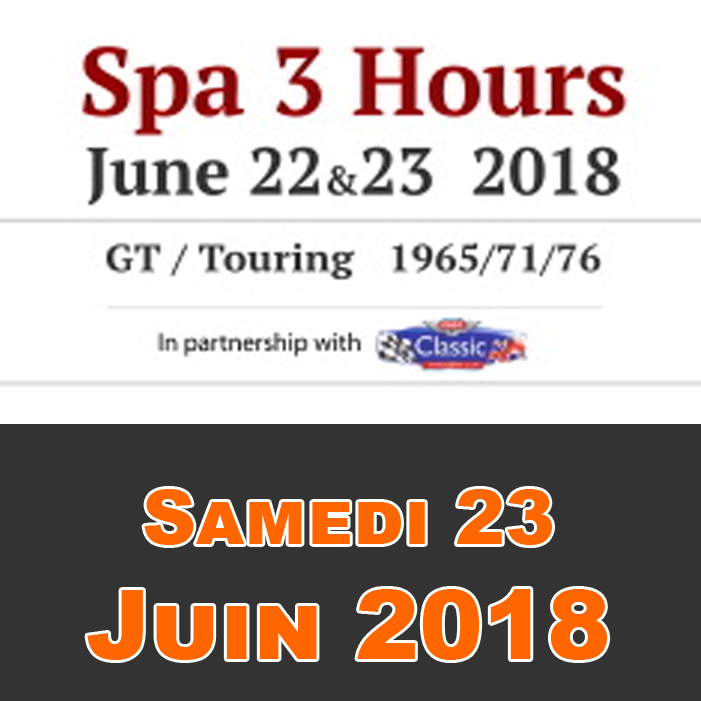 Spa Summer Classic 2018 - Spa 3 Hours